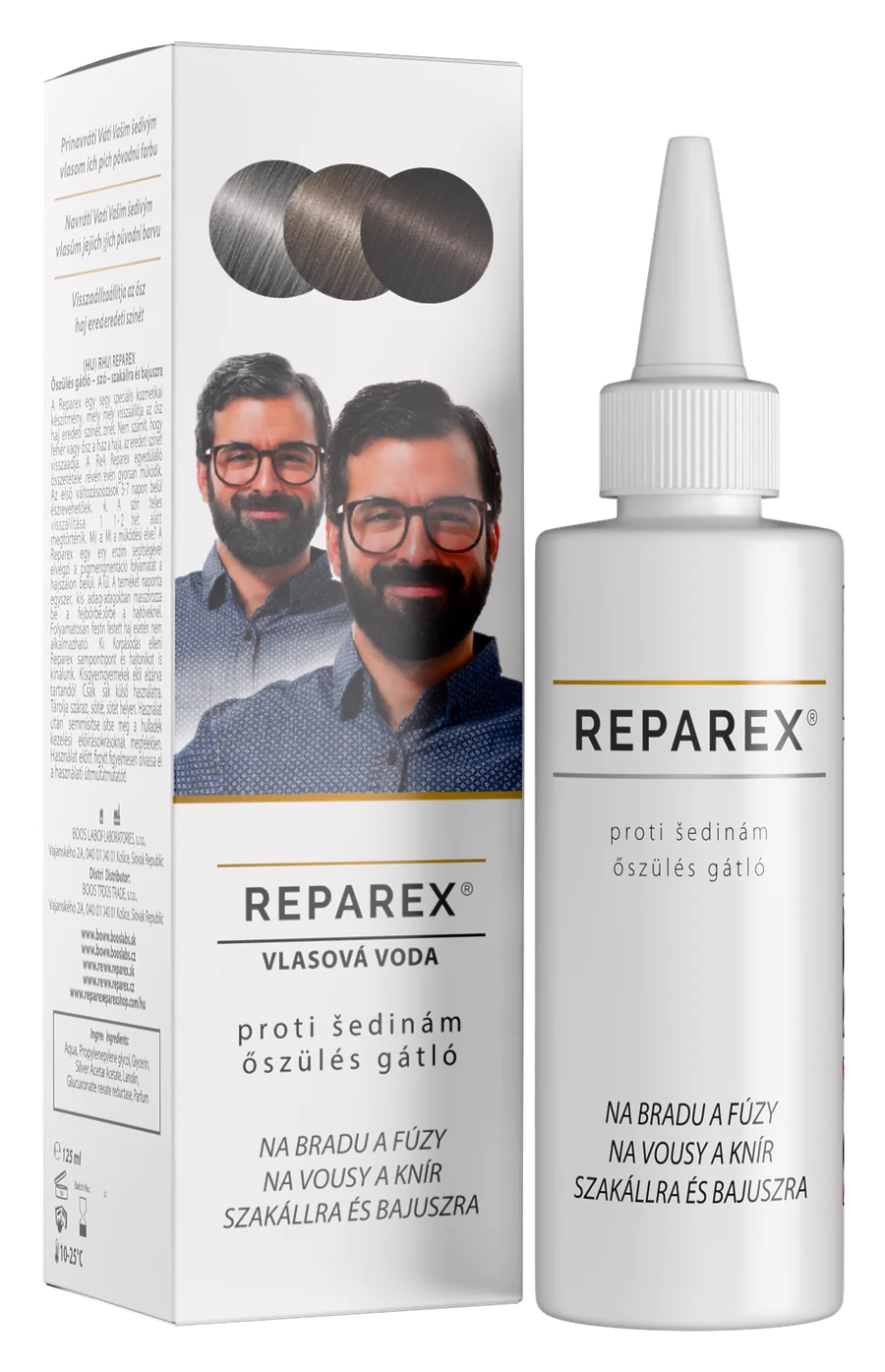 Reparex na vousy a knír